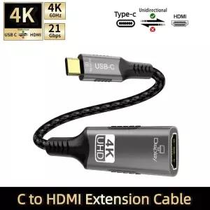 C타입HDMI젠더 CTOHDMI HDMITOC 4K60Hz USB C-HDMI 어댑터 타입-C-HDMI 연장 케이블 썬더볼트 34-HDMI 아이