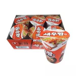 컵라면도매 농심 새우탕 컵면 x 6개입 67g