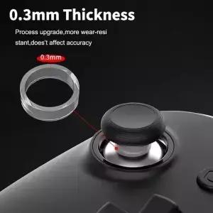스크래치 방지 보호 링 스팀 데크/PS5/PS4/Rog Ally 컨트롤러 액세서리용 보이지 않는 탄성 고무 조이스틱