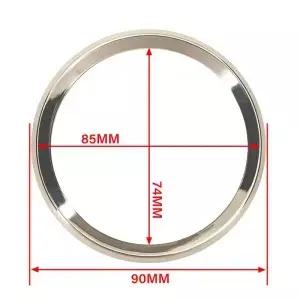 자동차 보트 오토바이 게이지용 52mm 실버 또는 블랙 베젤 스테인레스 스틸 링