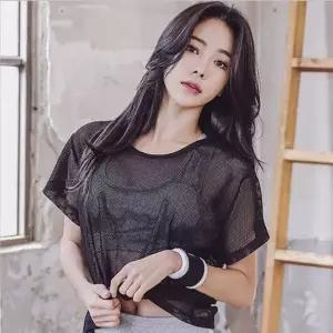 친절한탄씨 메쉬 망사 레이어드티 여자크롭티 시스루티셔츠 여자크롭티 시스루티셔츠 망사
