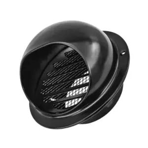 60mm 200mm 스테인리스 그릴 스틸 공기 배출구 블랙 내장형 캡 후드 벽 메쉬 미세 70mm