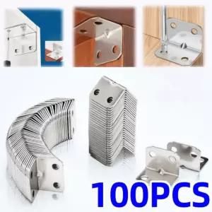 50/ 0PCS 앵글 아이언 보드 캐비닛 브래킷 90도 옷장 커넥터 의자 플레이트 테이블 0PCS
