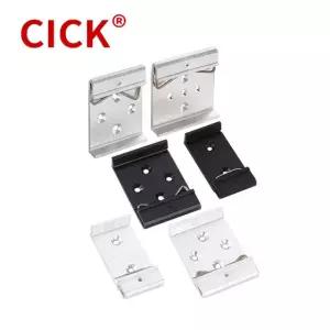장착 구멍이 있는 간단한 DIN 개 알루미늄 버클 랙 고정 0 C 타입 가이드 레일 25mm2PIN BK 0pcs