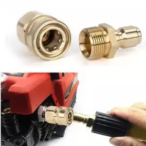 M22 황동 퀵 고압 및 파이프용 커넥터 호스 어댑터 5mm 세차기 건 세척기 키트 커넥 M22 5mm