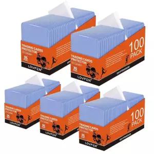 카드용 탑로드 500개와 페니 슬리브 35PT 하드 플라스틱 카드 홀더 3x4 TCG
