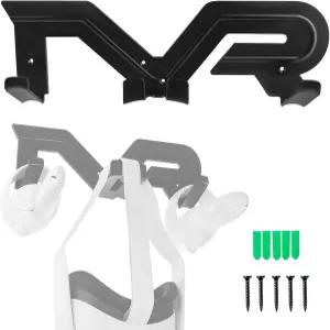 지크리아 VR 월 마운트 스토리지 스탠드 플레이스테이션 메타 퀘스트 2 HTC 바이브 프로 밸브 인덱스 혼합