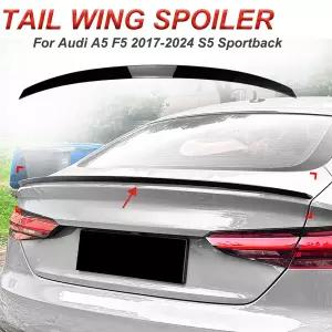 스포일러 리어 에어로파츠 아우디 A5 F5 -2024 S5 스포트백 4도어 탑 테일 윙 자동차 트렁크 루프 개조 차