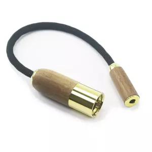 뉴판타지아 4핀 XLR 밸런스드 남성 4.4mm 여성 헤드폰 오디오 어댑터 케이블 6N OCC 구리 단결정 은 도금