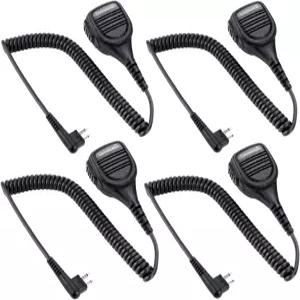commountain Speaker Mic for Motorola Radios R2 CP100D CLS1410 BPR40D RDU4100 RMU2040 PMMN4013 2 Pin