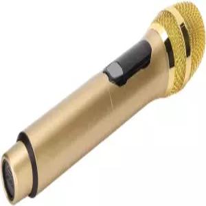휴대용 마이크 플러그 앤 플레이 노래방 무선 50m 가정용 600Hz 800KHz 다목적 골드