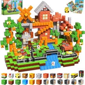 매그너버스 150 PCS 마그네틱 블록 - 4-8세 용 빌딩 남아용 자석 큐브 STEM 교육용 스태킹 장난감 3 4 5 6