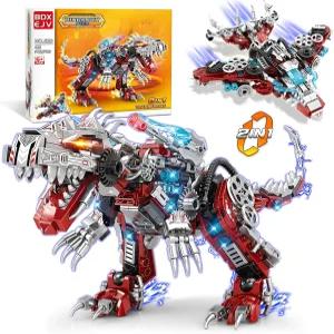BDXEJV STEM 2 in 1 공룡 빌딩 키트 422PCS 일반 벽돌 6-10세 용 장난감 교육용 세트 소년을 위한 최고의