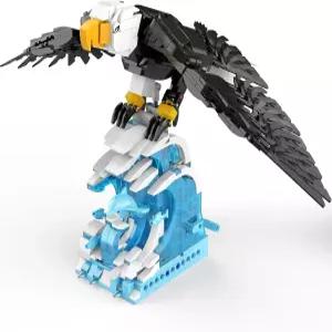 비 디어 이글 애니멀 빌딩 세트 MOC 크리에이티브 버드 모델 크리에이터 2 in 1 동물 애호가 올빼미 새