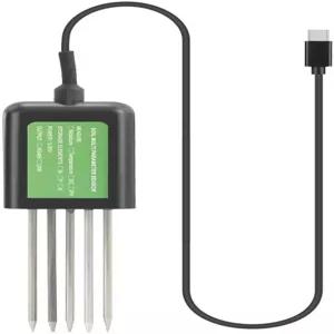 수분 토양 분석 도구 온도 PH 및 NPK 영양소를 위한 USB 센서 7-in-1 테스터 - 농업 원예 연구 화훼용 IP68