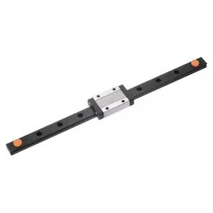 Uxcell MGN12 250mm 선형 가이드 레일 MGN12H 슬라이딩 캐리지 블록 베어링 강철 및 플라스틱 미니 포함
