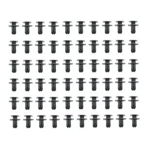 60PCS 펜더 라이너 푸시형 리테이너 클립 패스너 범퍼 엔진 언더 커버 현대 기아 액센트 아제라 에쿠스
