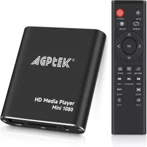 HDMI 미디어 플레이어 블랙 미니 1080p 풀 HD 울트라 디지털 - MKV/RM HDD USB 드라이브 및 SD 카드용