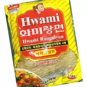 화미 납작 당면 2.5kg 4개 잡채 재료 업소용 면류