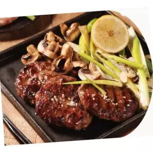 시원 염소 떡갈비 100g 4개입 1팩 냉동 갈비 구이용 업소용