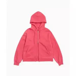 HELLO SUNRISE HS Symbol Hoodie Zip Up_VTG Pink