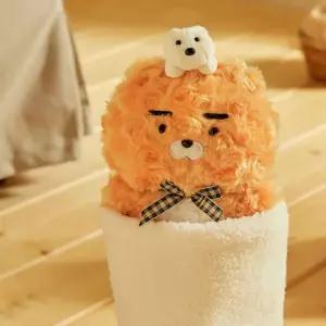 카카오프렌즈 캐빈인더포레스트 플랫퍼 인형 라이언
