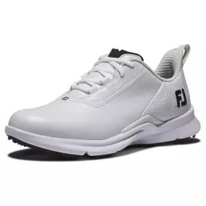 FootJoy 여성용 Fj Fuel 골프화, 화이트/화이트/블랙., 7.5 내로우