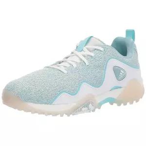 Adidas 여성용 Codechaos 21 프라임블루 스파이크리스 골프화, Hazy Sky/신발 화이트/라이트 솔리드 그레이