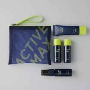 BRTC 액티브 맥스 미니어처 기획 4종 세트(워시 20ml+플루이드 20ml+스프레이 19ml+선크림 20ml, SPF50+,PA