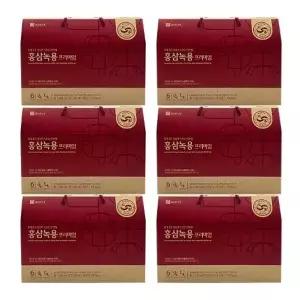 종근당건강 홍삼녹용 프리미엄 50ml x 30포 x 6박스
