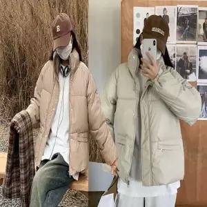친절한탄씨 여성 페이크 레더 하이넥 패딩 점퍼 겨울 아우터 가죽자켓 가죽아우터 페이크레더