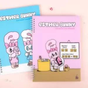 에스더버니 쓰기 편한 노트 캐릭터 학생 필기 공책
