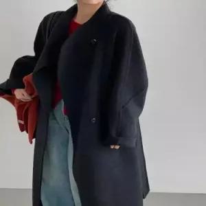 엘럽 여친 울 오피스룩 코트 모피 인생 더블 박템1