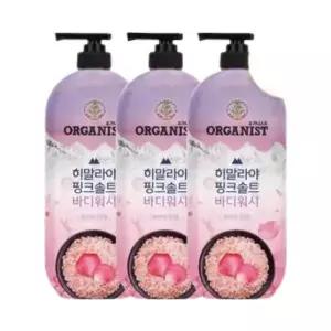 오가니스트 히말라야 핑크솔트 바디워시 로즈향 900ml 3개