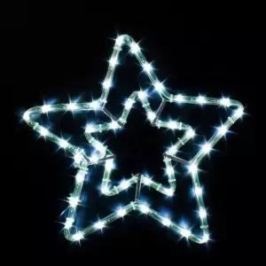 LED 논네온 이중별 백색 40cm 무점멸) 트리장식 트리전구 트리램프 미니램프 미니전구