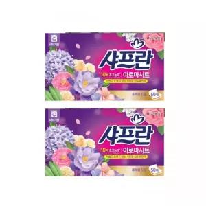 샤프란 섬유유연제시트 50매 2개(후레쉬드림)