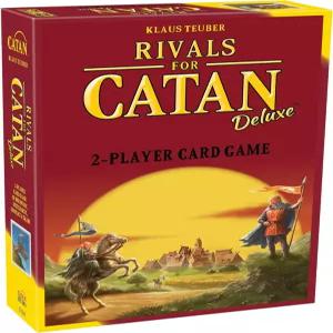 CATAN 라이벌 카드 게임 디럭스 에디션 강화된 구성 요소로 빌드 거래 정복하기 와 성인을 위한 가족 0세