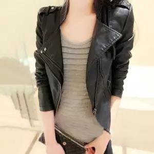 후리스 여성 멋쟁이 슬림핏 라이더 자켓 캐주얼 데일리 점퍼