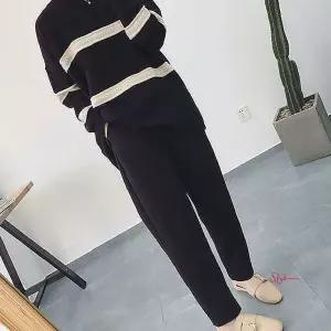 허리밴딩 배기팬츠 모직배기 사각주머니 바지rst683