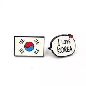 태극기 뱃지 국기 뱃지 캐주얼 장식 군용 기념-WFOEI3Y