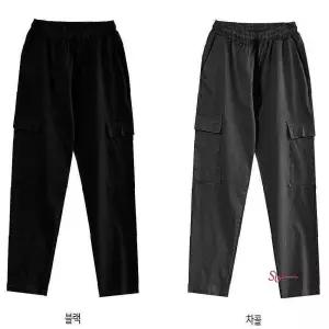 여자 편한 일자핏 복고패션 여성 팬츠 카고바지vwx510