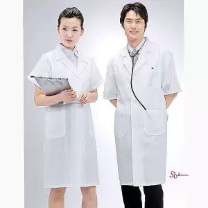 반팔 화이트 남여 유니폼 30수 의사 가운 영양사abc786