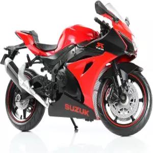 플라스틱 오토바이 모델이 장착된 스즈키 GSX R000R 메탈 다이캐스트용 라이소펜 12 장난감 조립 필요 없음