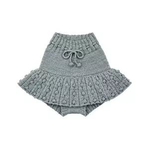 [미샤앤퍼프]키즈 아일렛 팝콘 스케이팅 스커트 도브 K1004S26 A06 (3A 4A)