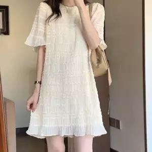 데일리룩 오피스룩 하객룩 활용좋은 미니프릴원피스 여름롱원피스 미니원피스 (WAAA521)