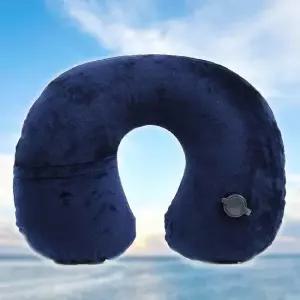 목베개 휴대용 여행 네이비 에어 목쿠션 장거리 휴대용목베개 휴대용목쿠션 여행용목베개