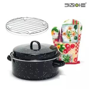 고품질 키친아트 냄비 직화 냄비세트 28cm 장갑/삼발이 포함 범랑냄비 (WB3E96C)