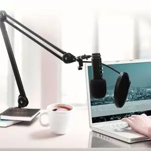 3단 접이식 데스크 탁상 관절 마이크 암 스탠드 거치대
