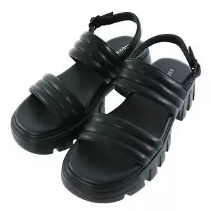 [에스콰이아][에스콰이아] 여성 투밴드 스트랩 샌들 4.5CM(EQFMSD962BK) (P003814599)
