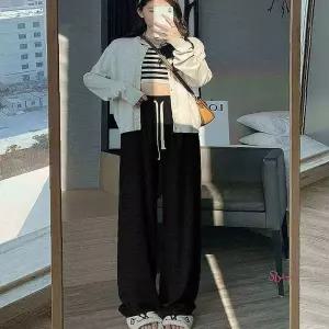 여성 롱팬츠 소프트 통바지 긴바지 일자핏 허리밴딩lmn765